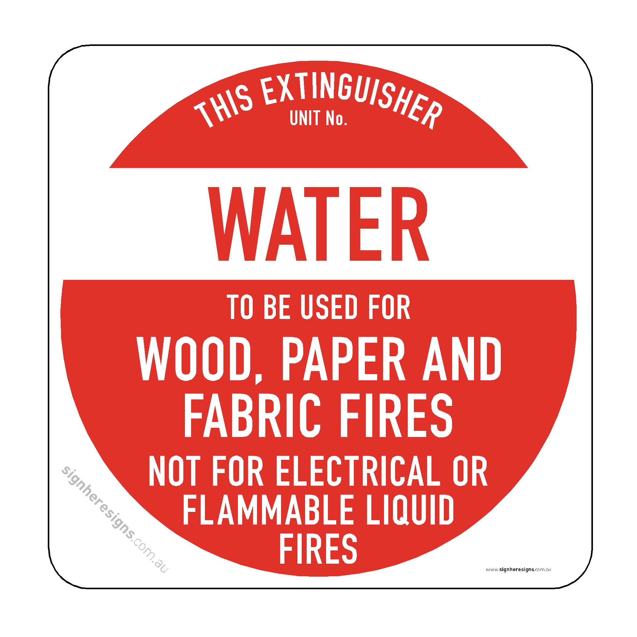 Fire Extinguisher - Water