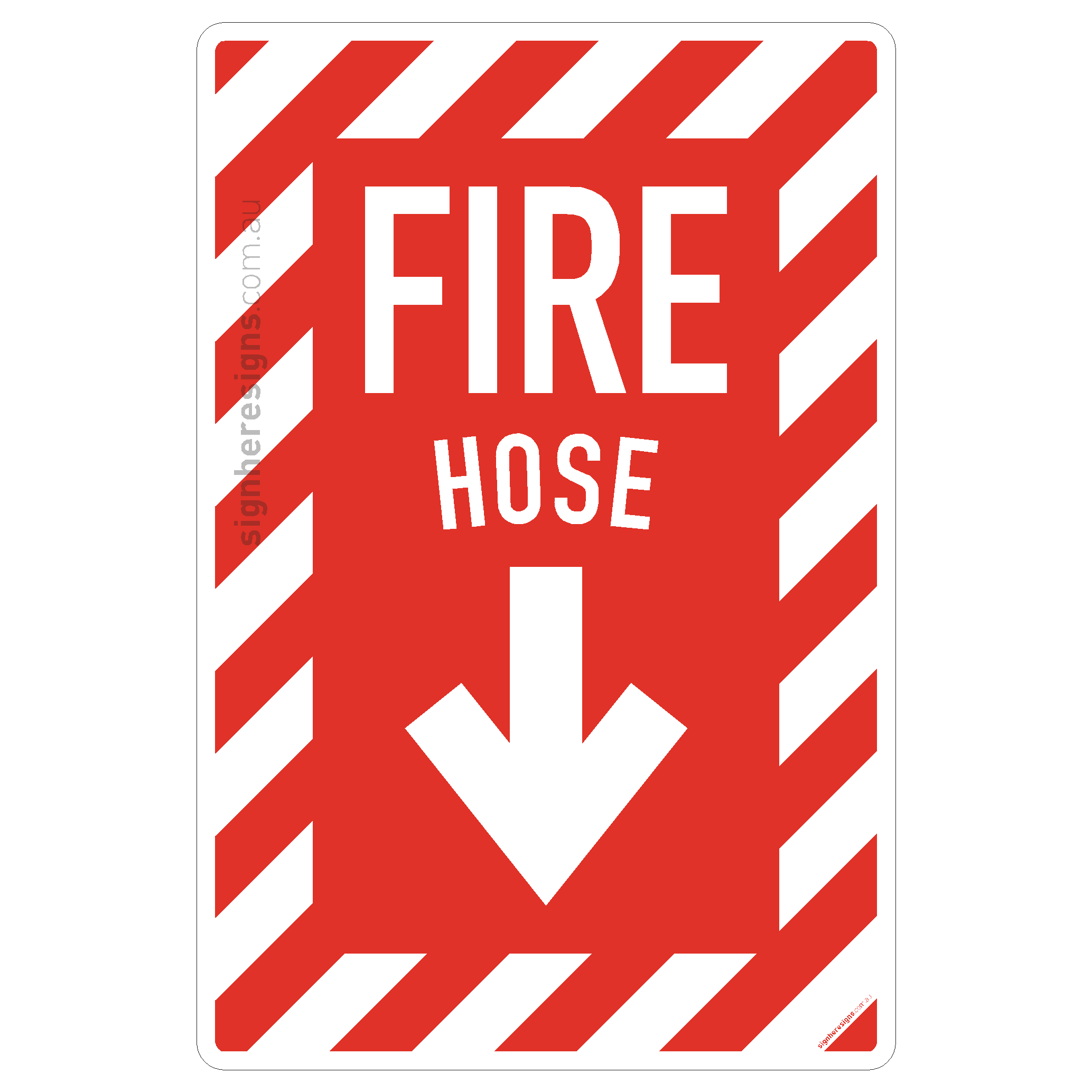 Fire Hose - Chevron (Down Arrow)