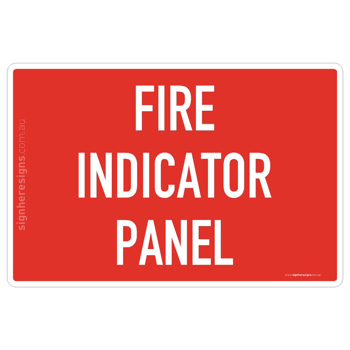 Fire Rate Sign Fire Indicator Panel Sign - Fire Safety – Sign Here Signs
