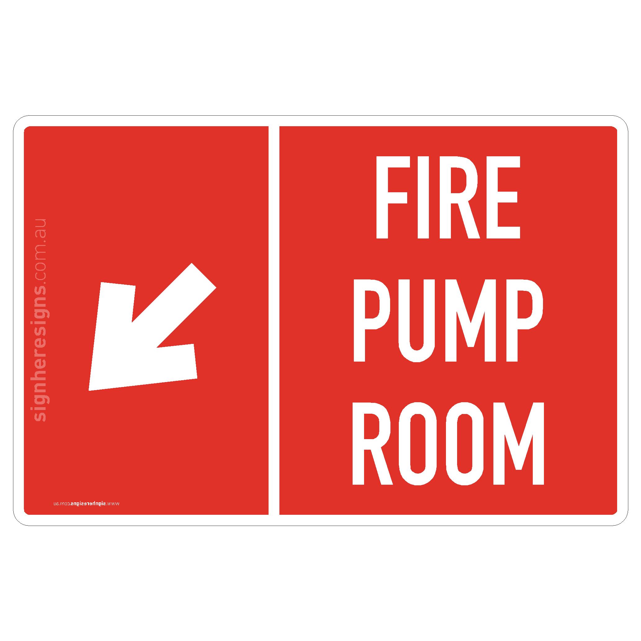Fire Pump Room (Down Left Arrow)