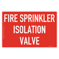 Fire Sprinkler Isolation Valve