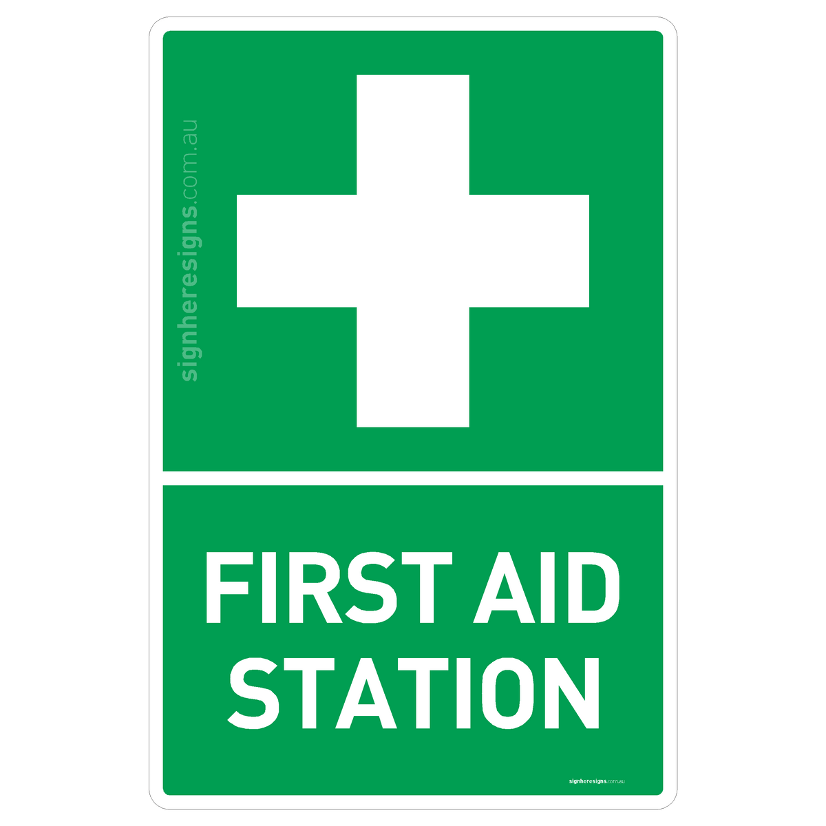First Aid Station Sign - Safe Condition Sign – Sign Here Signs