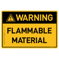 Flammable Material - Warning