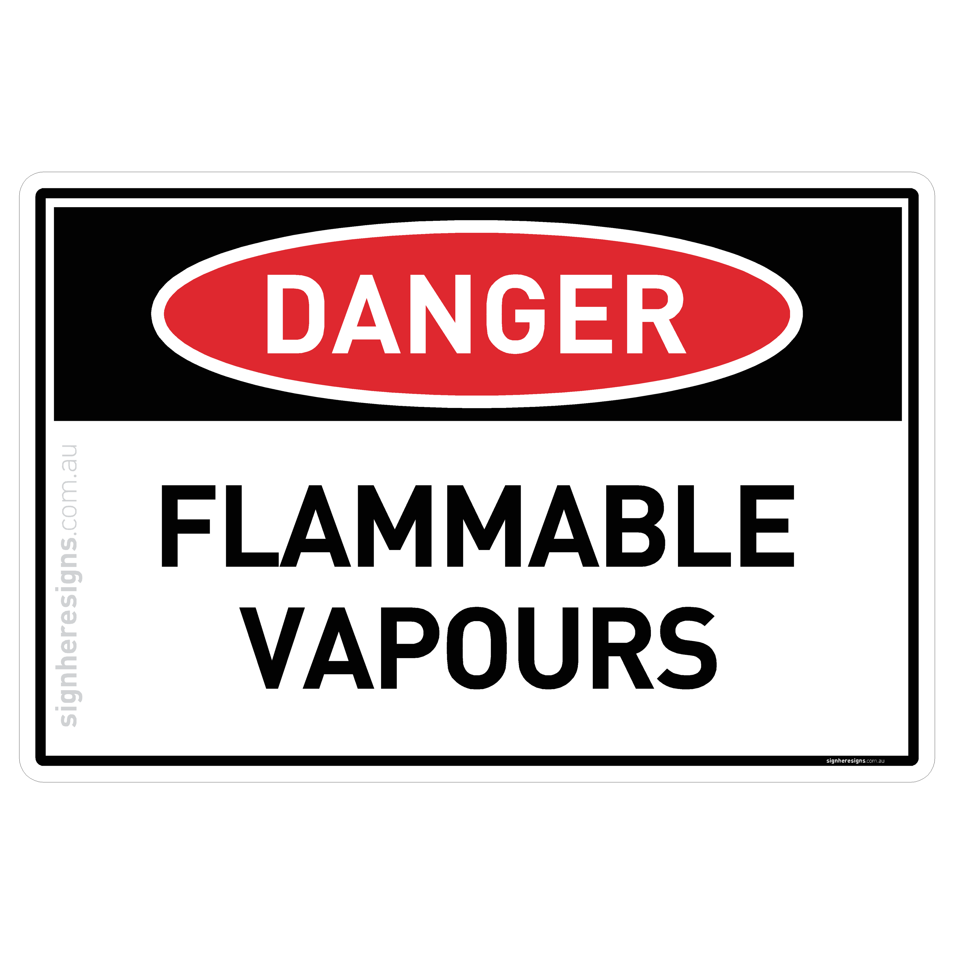 Flammable Vapours - Danger