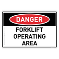 Forklift Operating Area - Danger