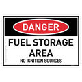 Fuel Storage Area - No Ignition Sources - Danger