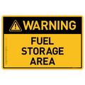Fuel Storage Area - Warning