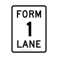 G9-15 Form 1 Lane - Traffic Sign