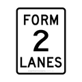 G9-16 Form X Lanes - Traffic Sign
