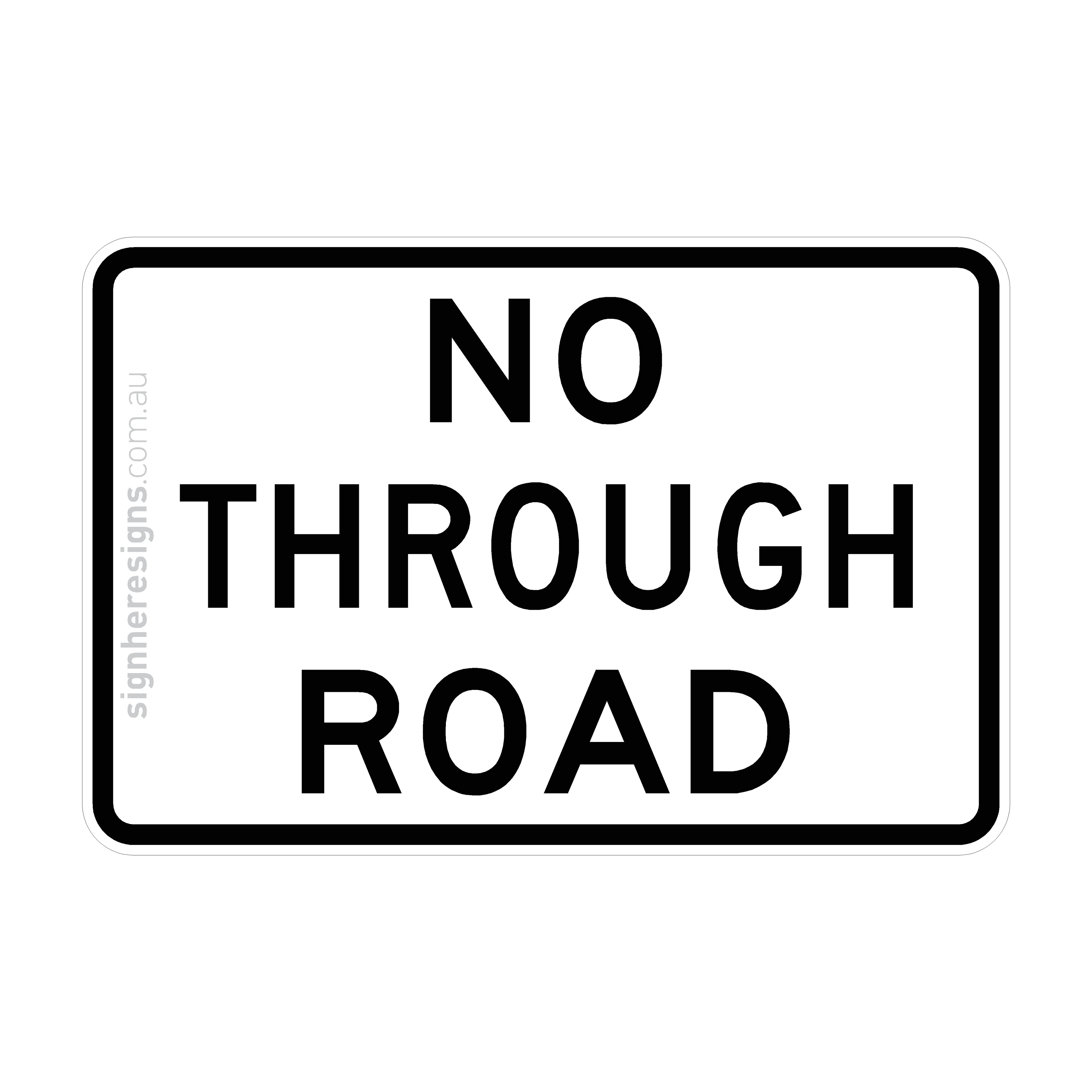 G9-18 No Through Road - Traffic Sign