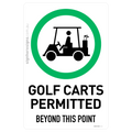 Golf Carts Permitted - Beyond This Point