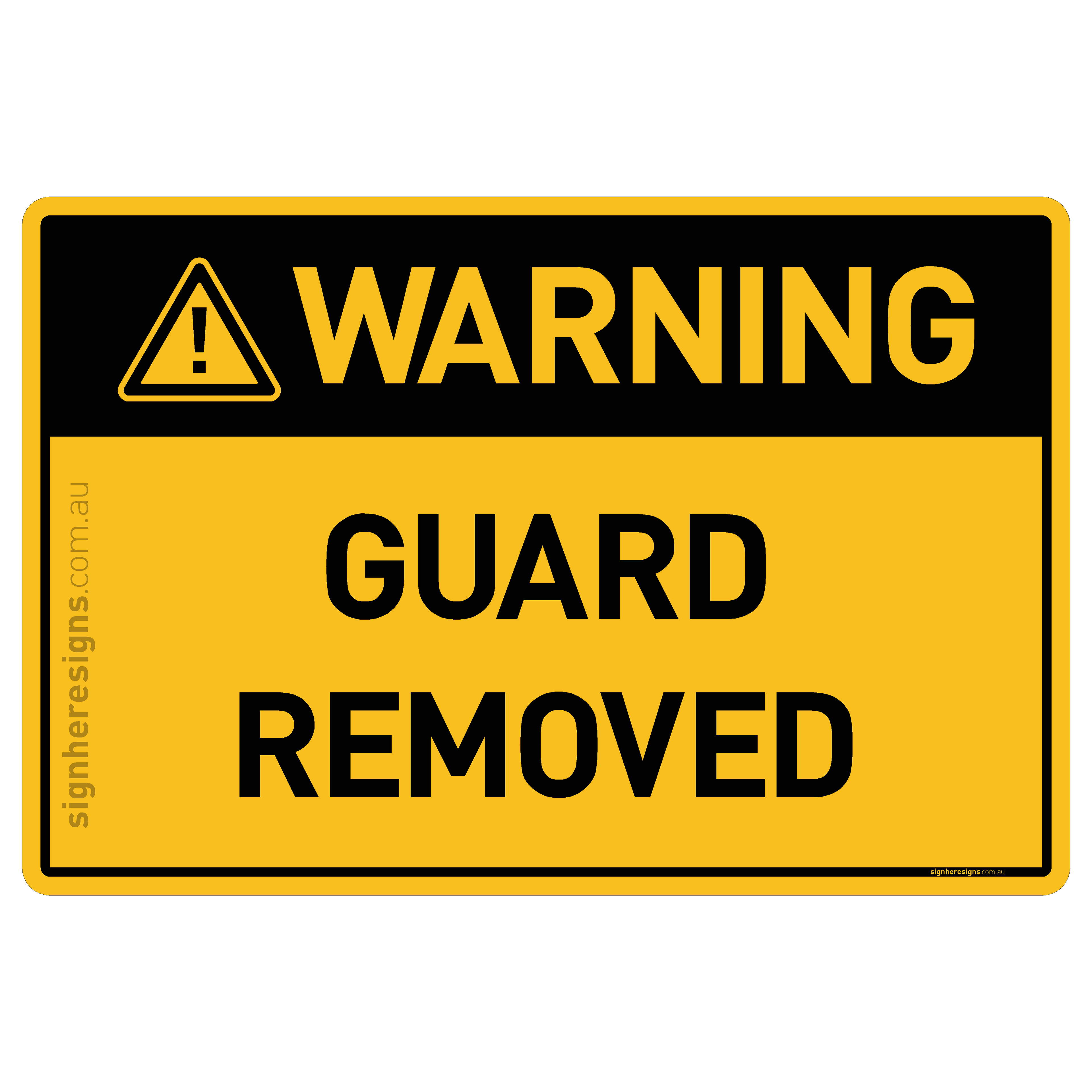 Guard Removed - Warning