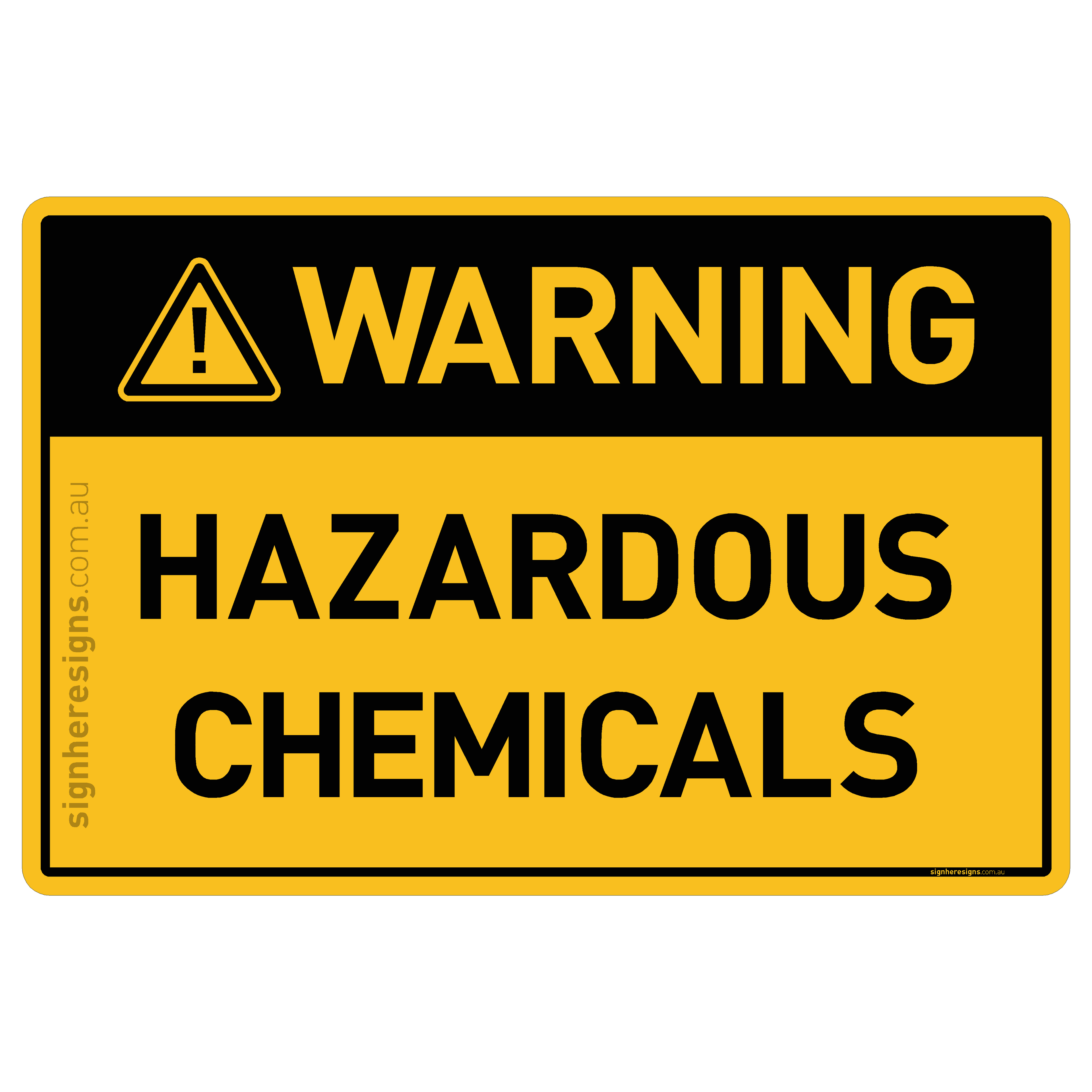 Hazardous Chemicals - Warning