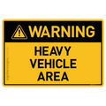 Heavy Vehicle Area - Warning