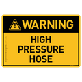 High Pressure Hose - Warning