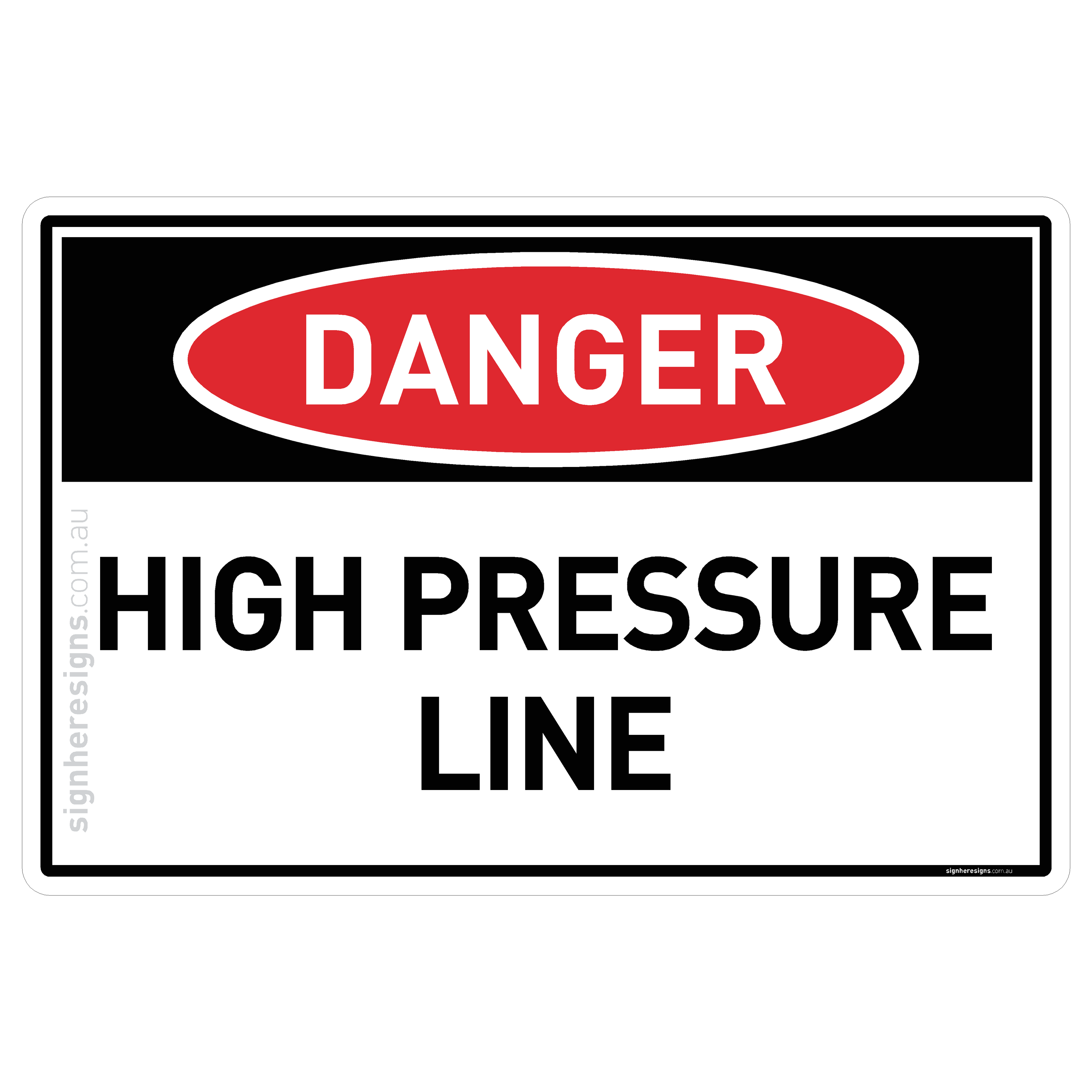 High Pressure Line - Danger