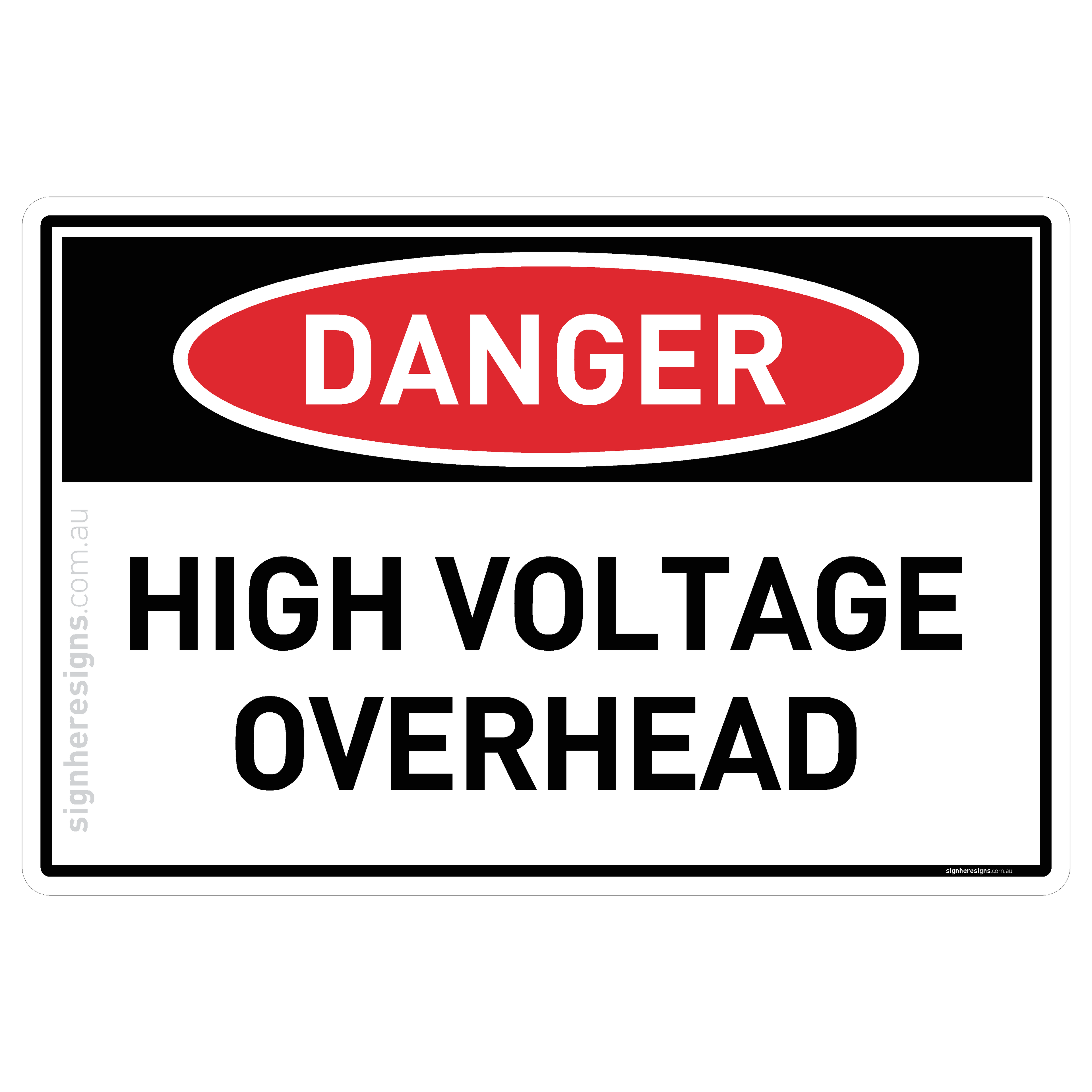 High Voltage Overhead - Danger