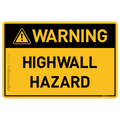 Highwall Hazard - Warning
