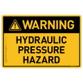 Hydraulic Pressure Hazard - Warning