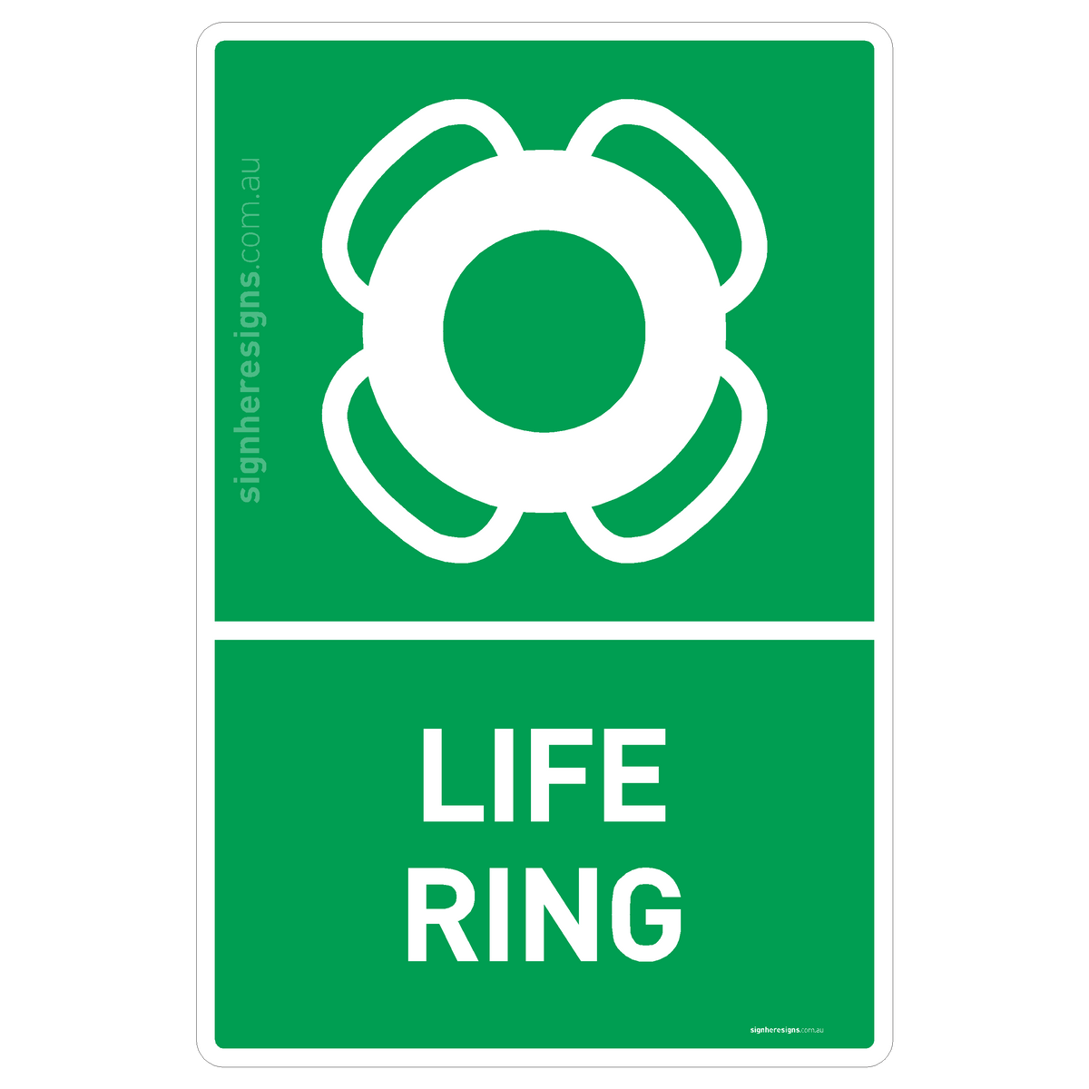 Ring Panel Sign Life Ring Sign - Safe Condition Sign – Sign Here Signs