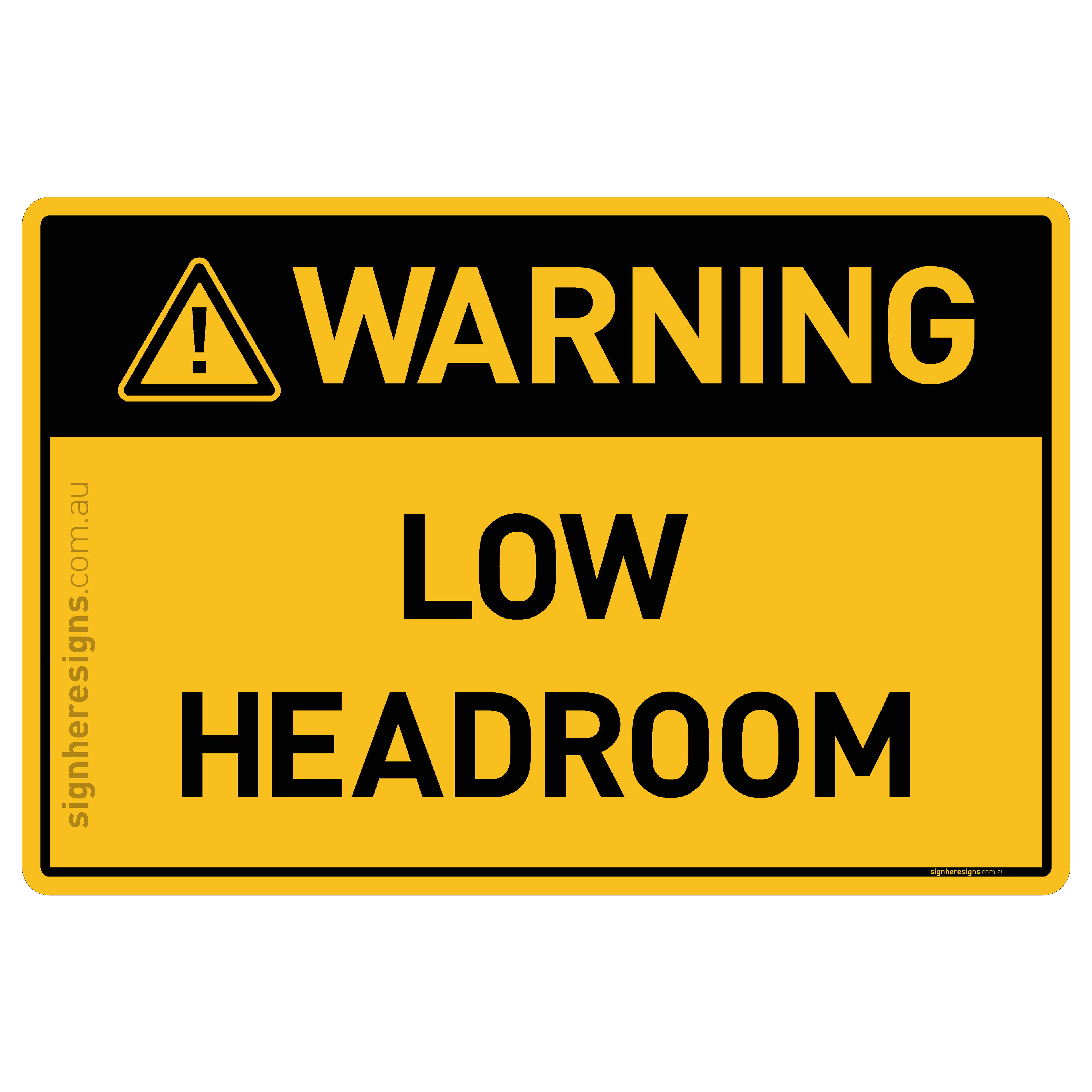 Low Headroom - Warning