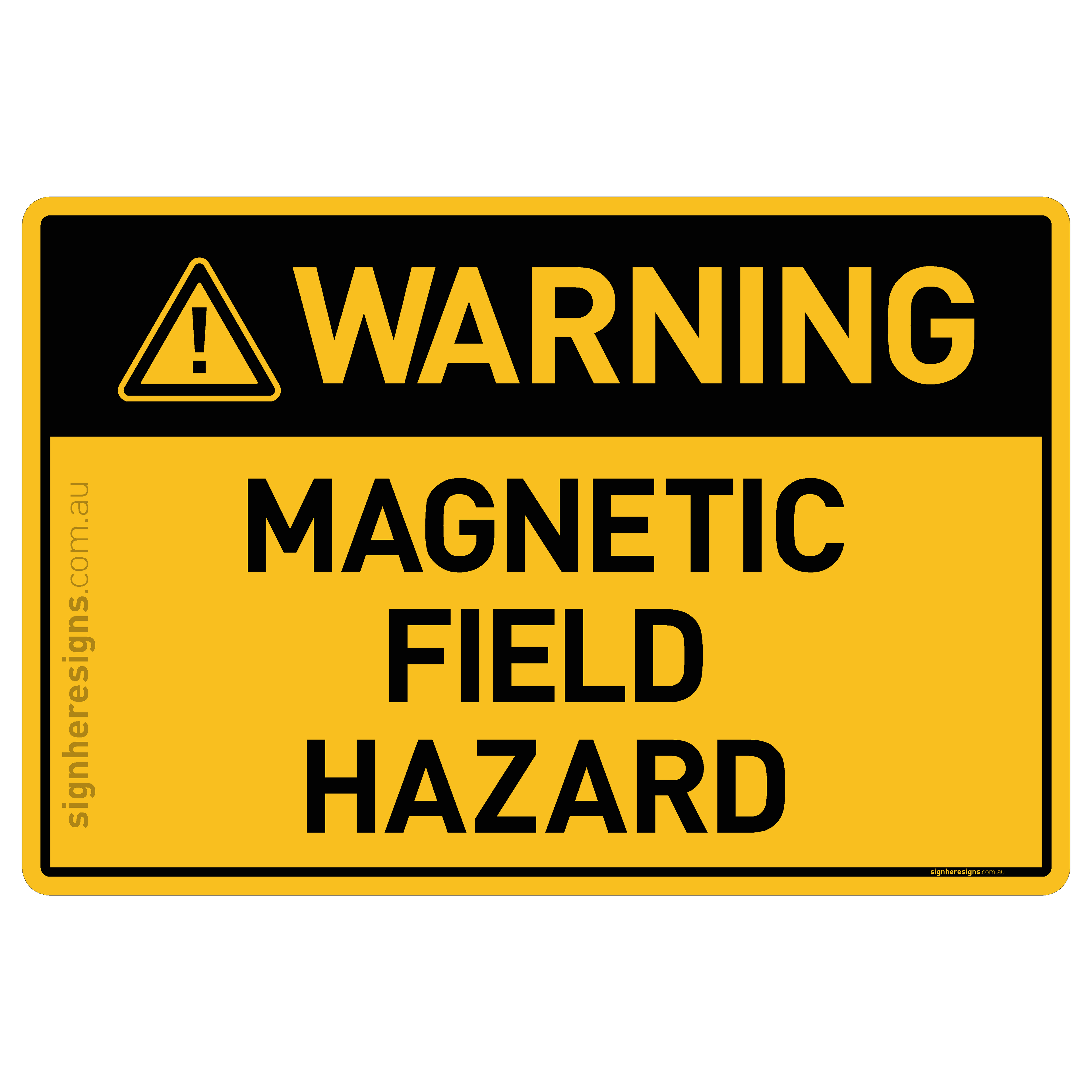 Magnetic Field Hazard - Warning
