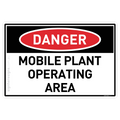 Mobile Plant Operating Area - Danger