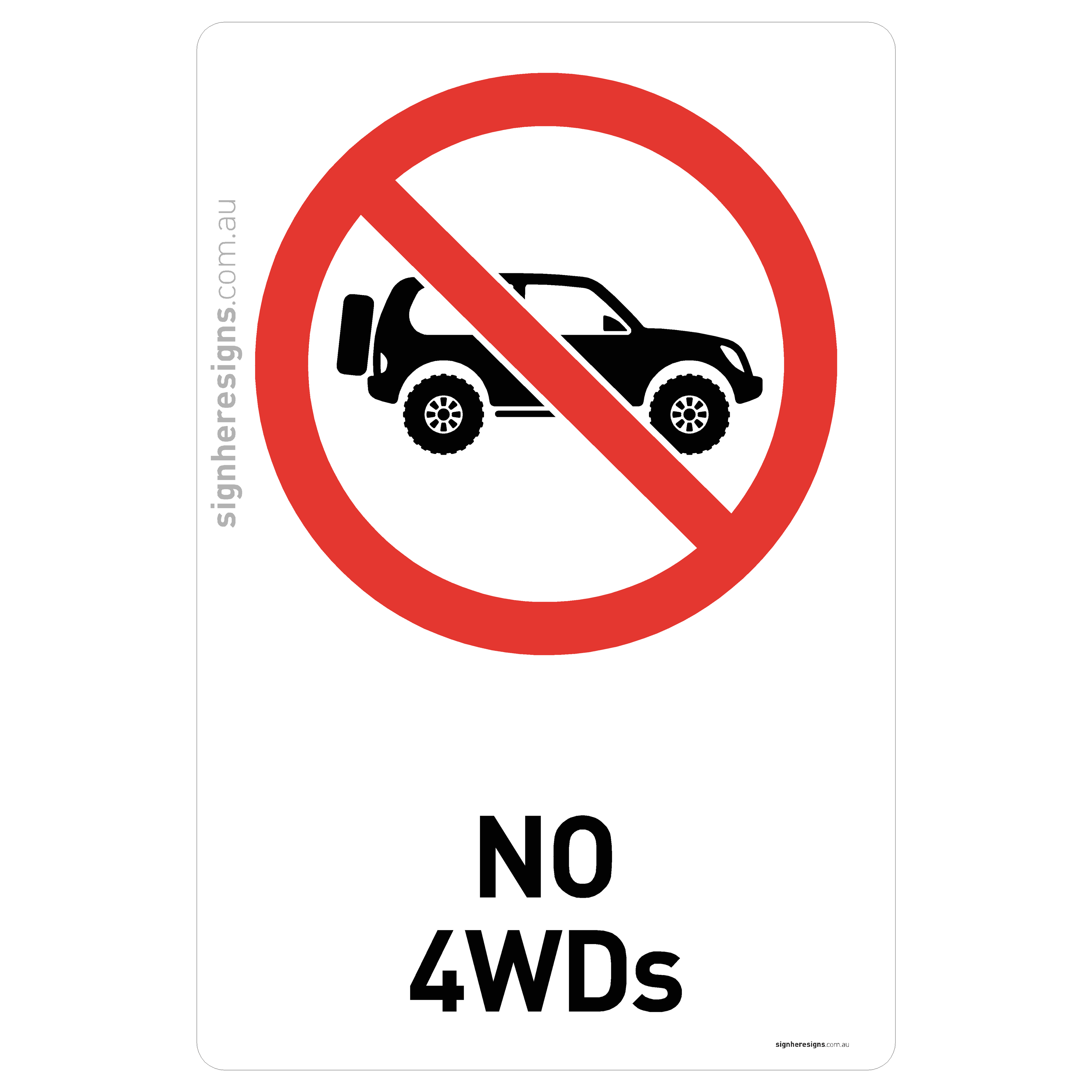 No 4WDs