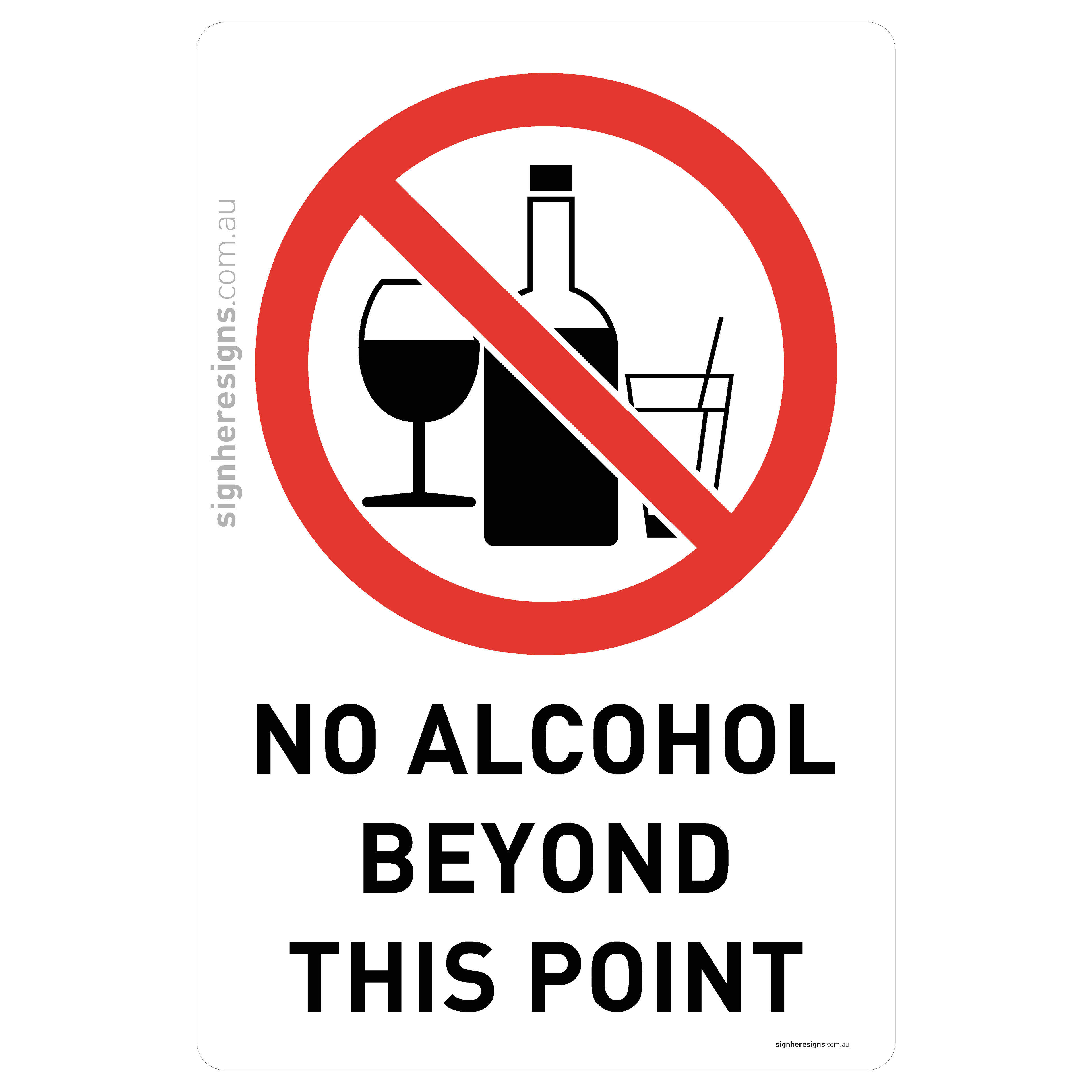 No Alcohol Beyond This Point