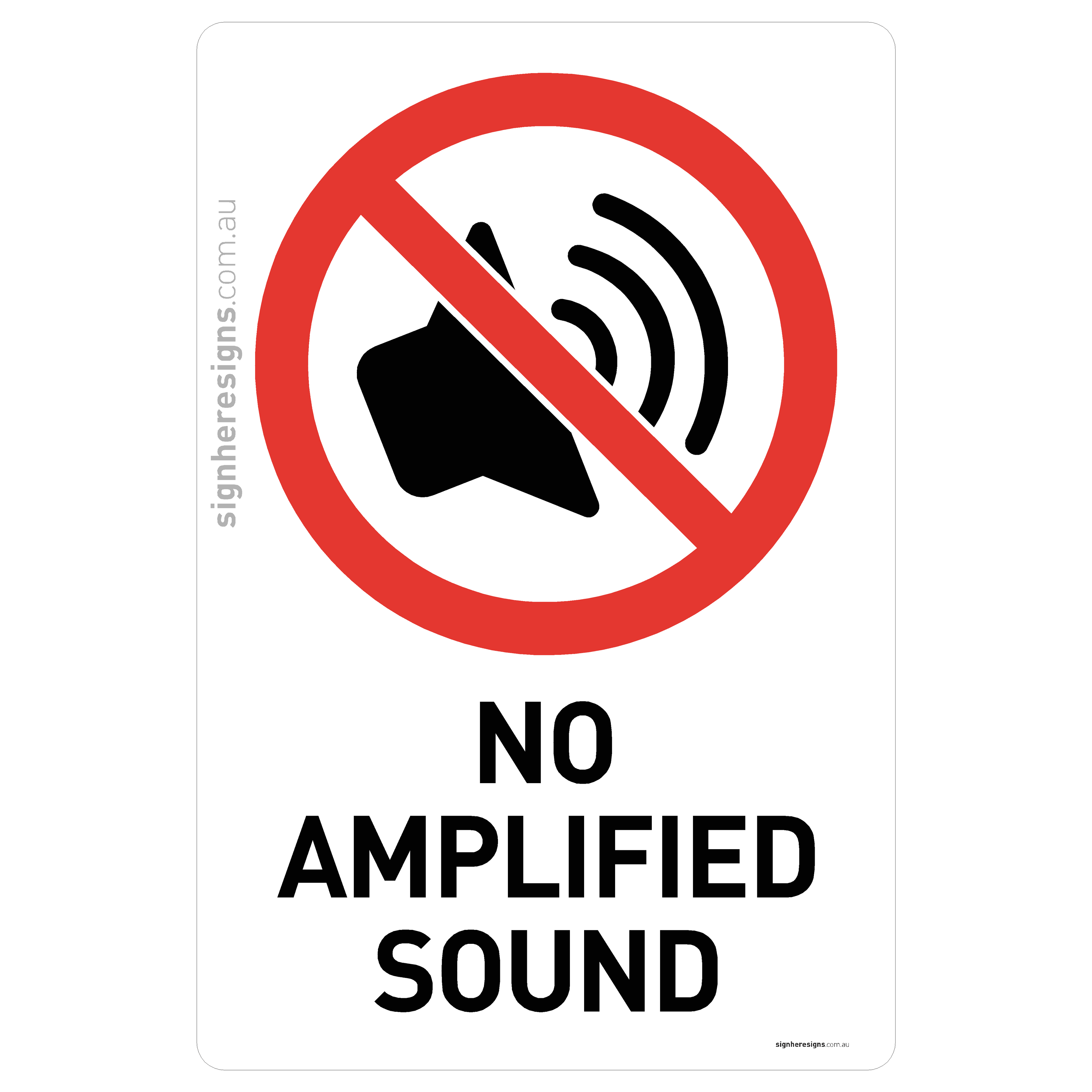 No Amplified Sound