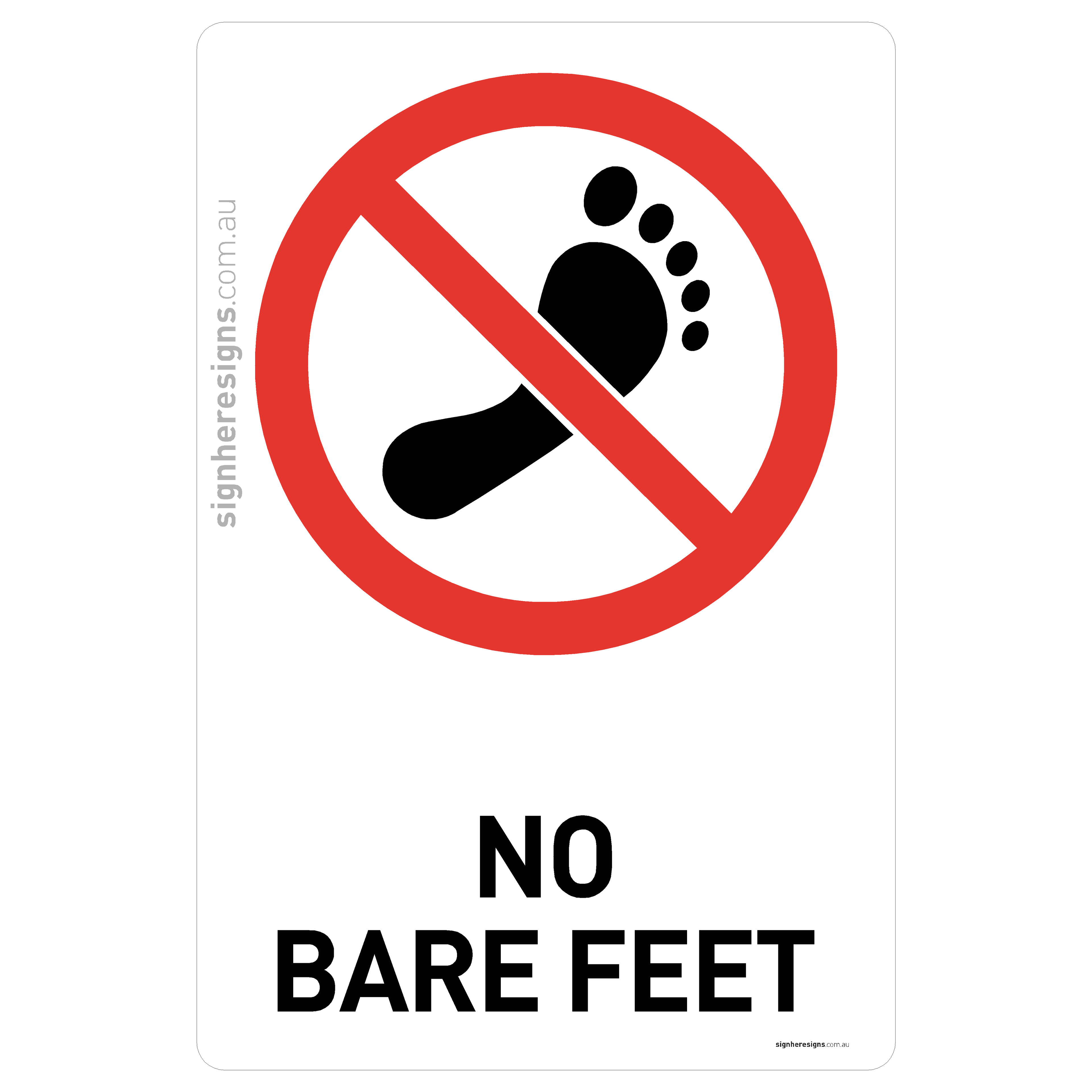 No Bare Feet