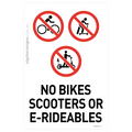 No Bikes Scooters Or E-Rideables