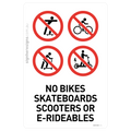 No Bikes Skateboards Scooters Or E-Rideables