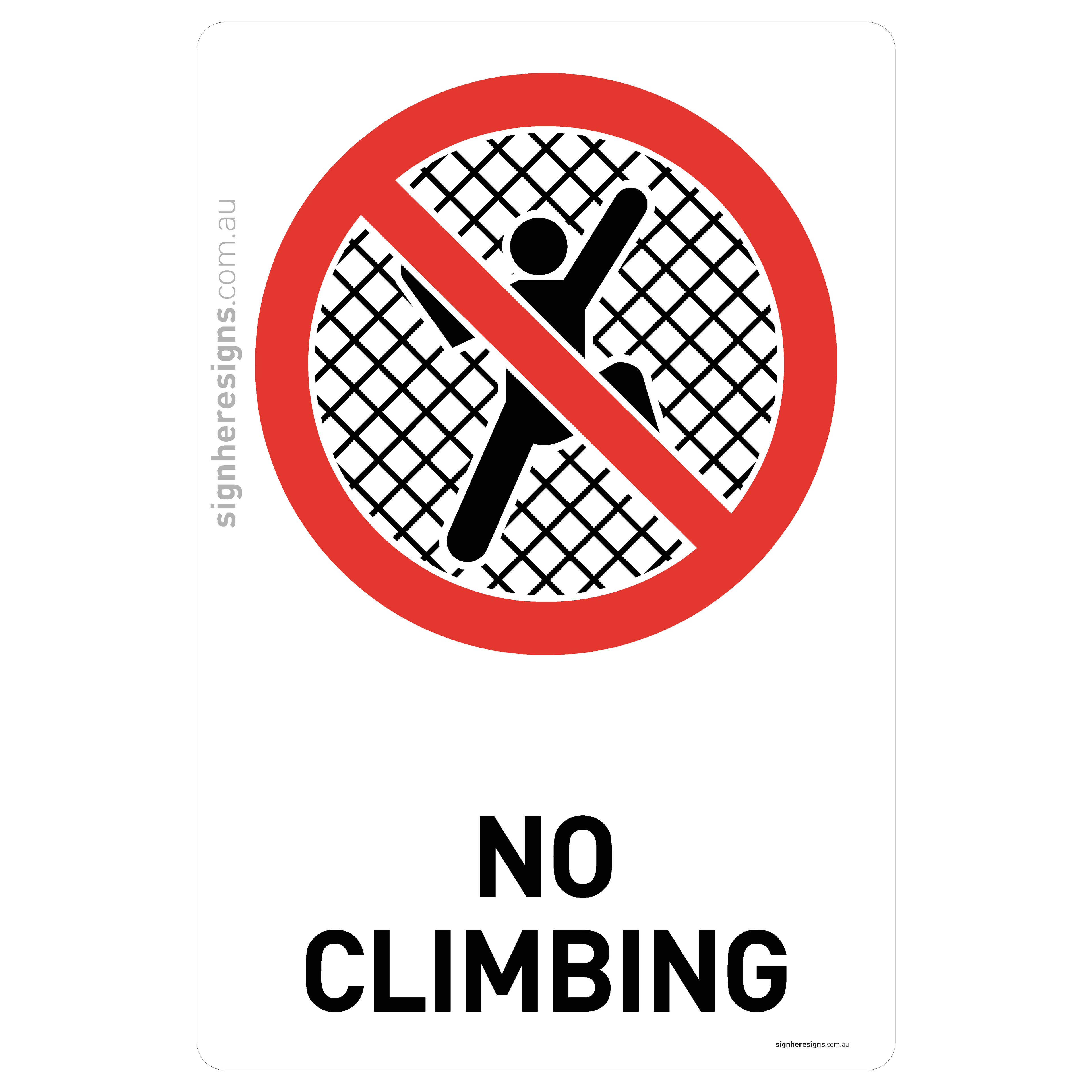 No Climbing