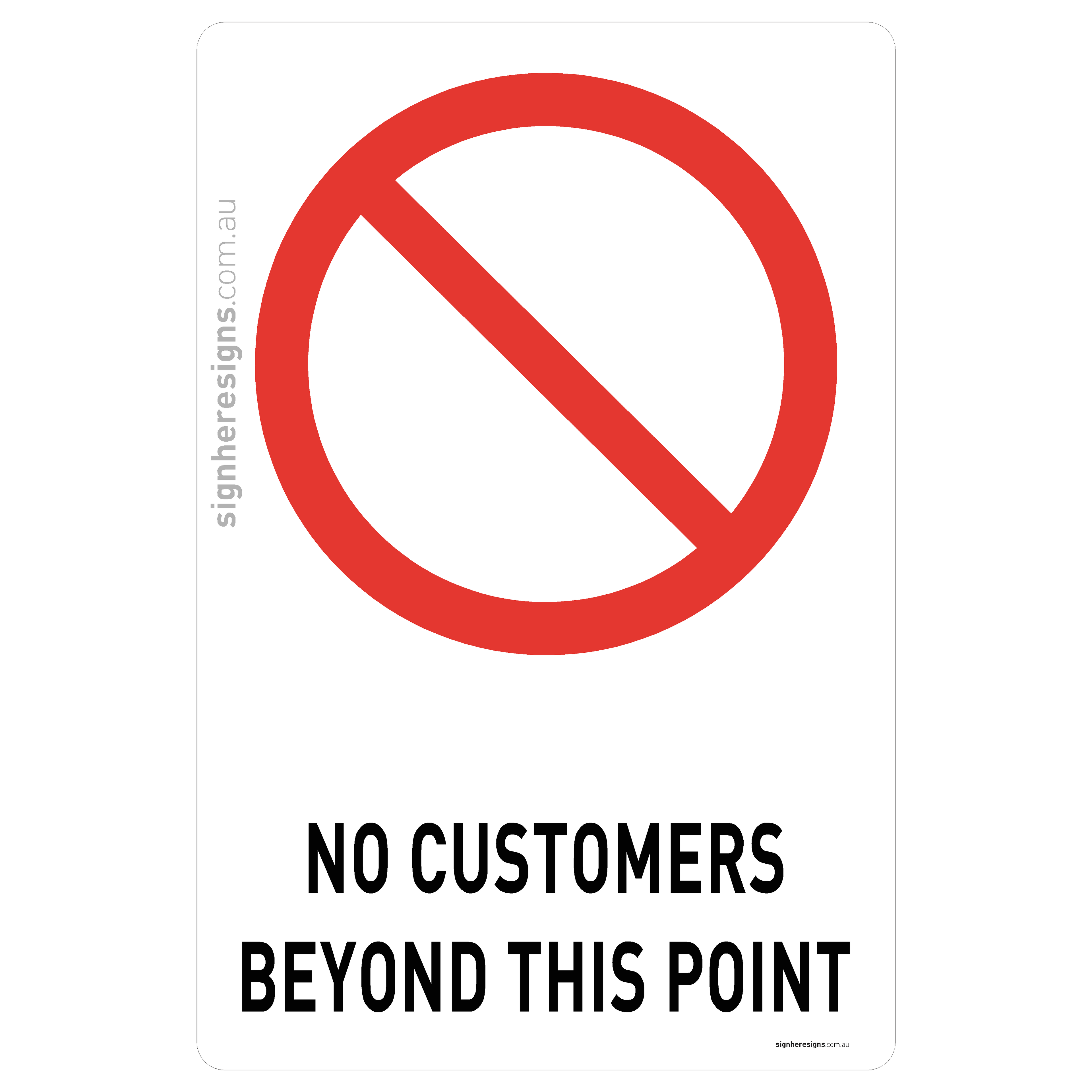 No Customers Beyond This Point