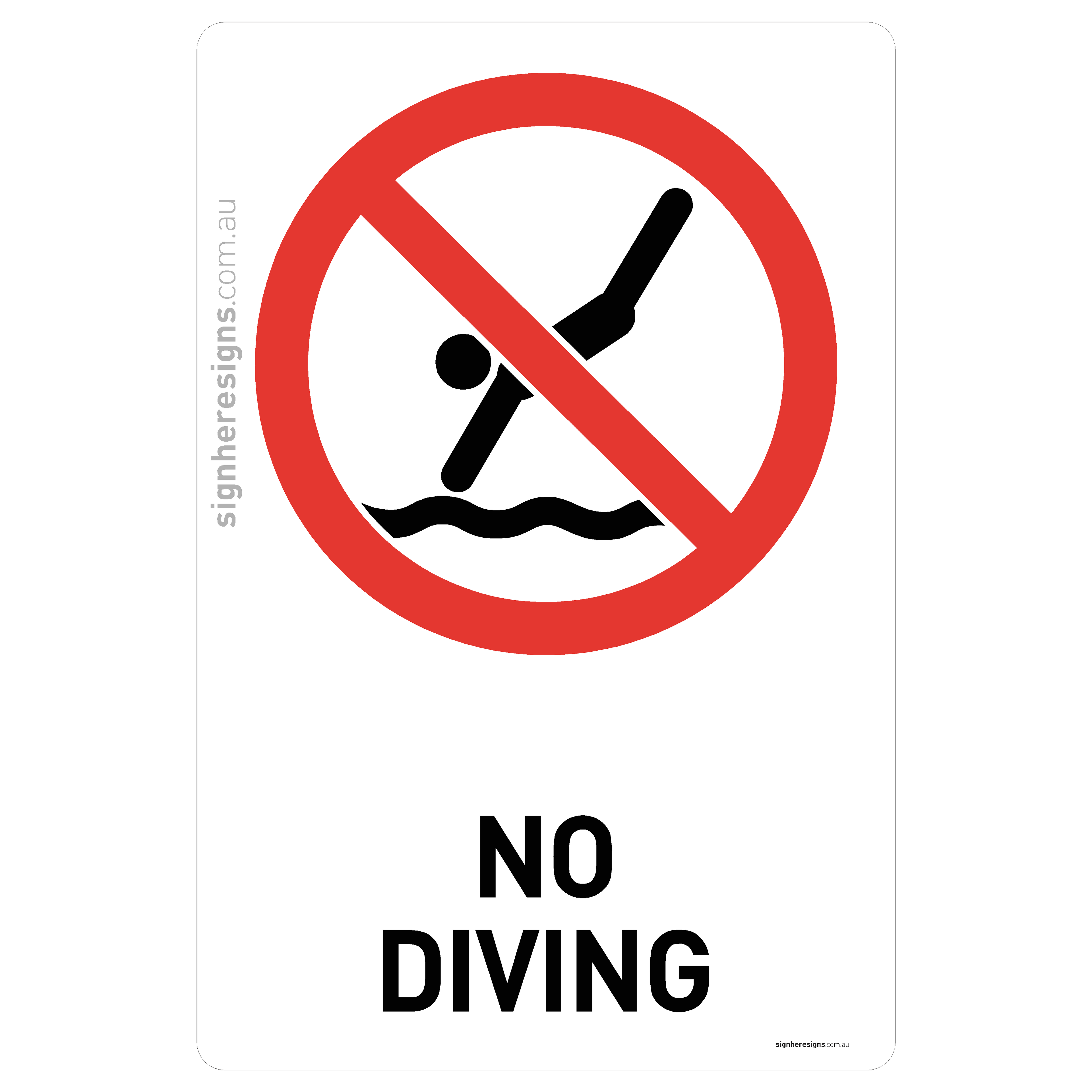 No Diving