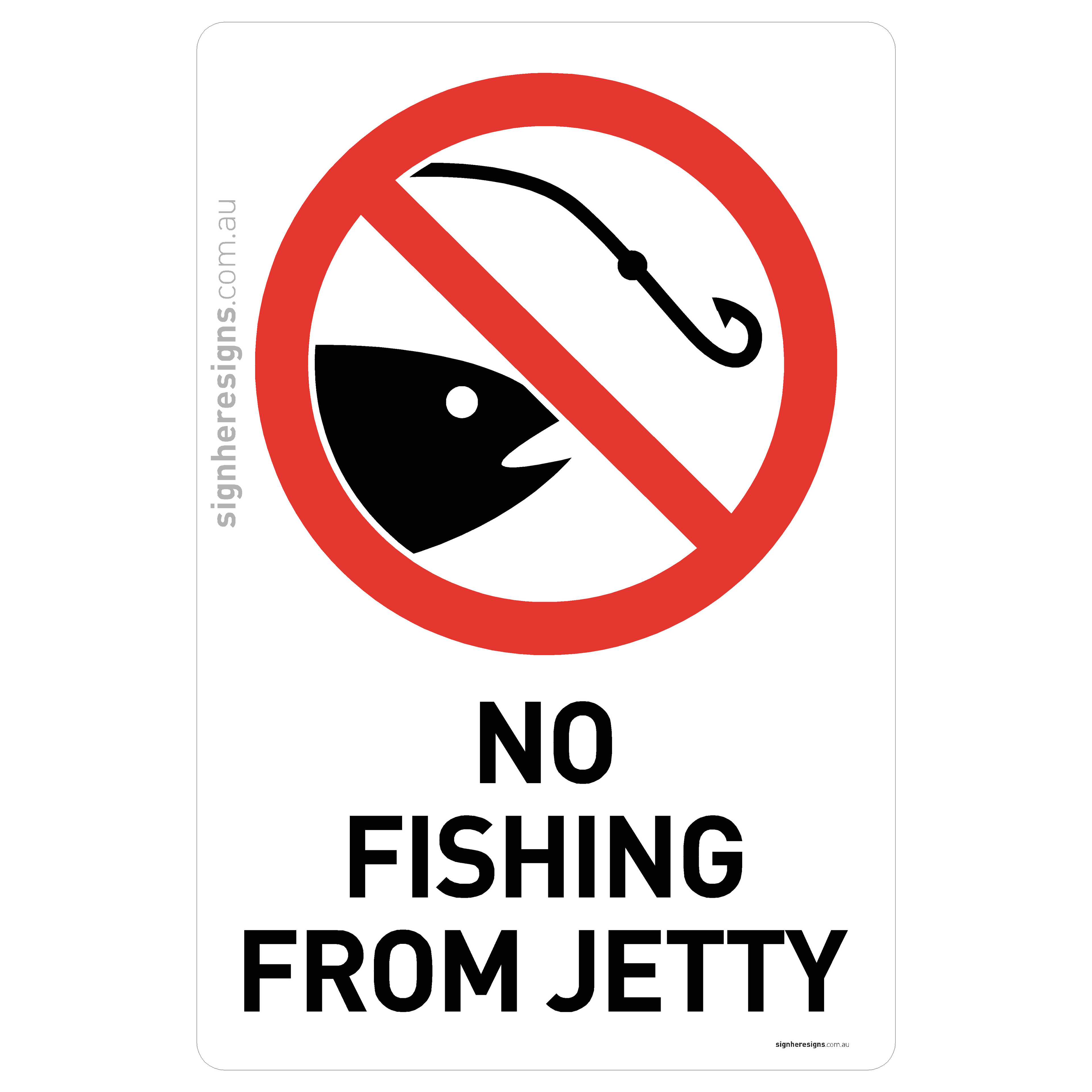 No Fishing From Jetty