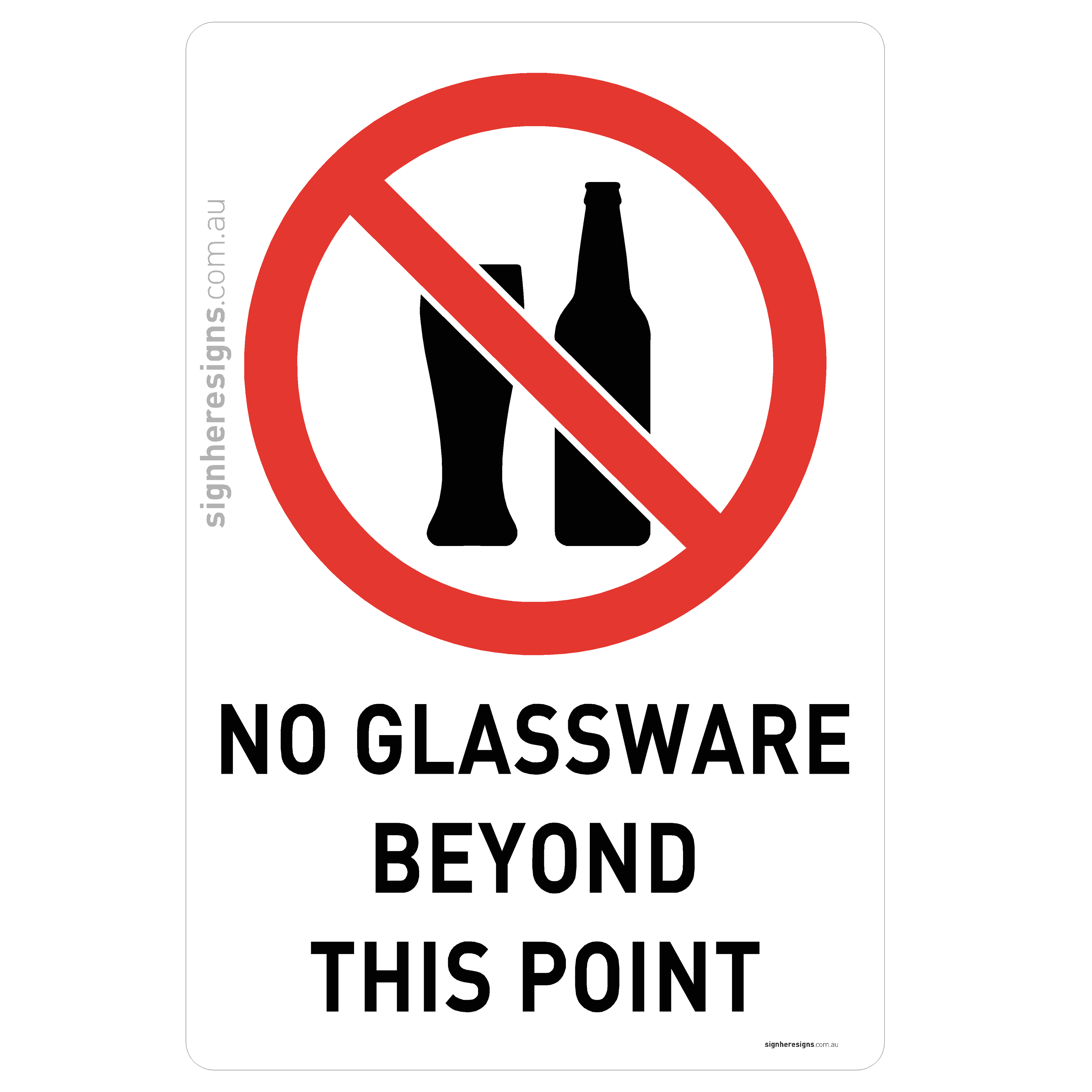No Glassware Beyond This Point