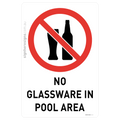 No Glassware In Pool Area