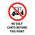 No Golf Carts Beyond This Point