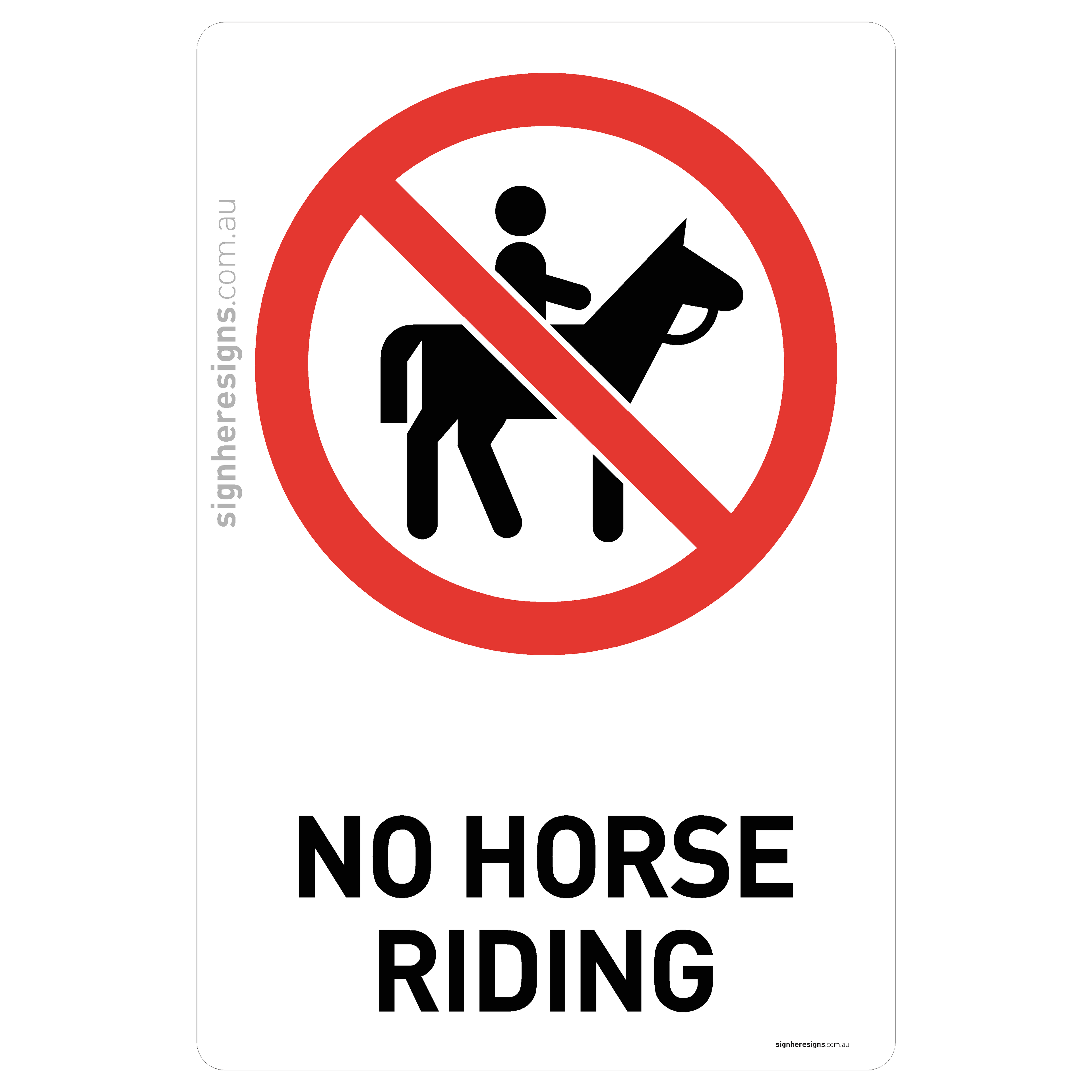 No Horse Riding