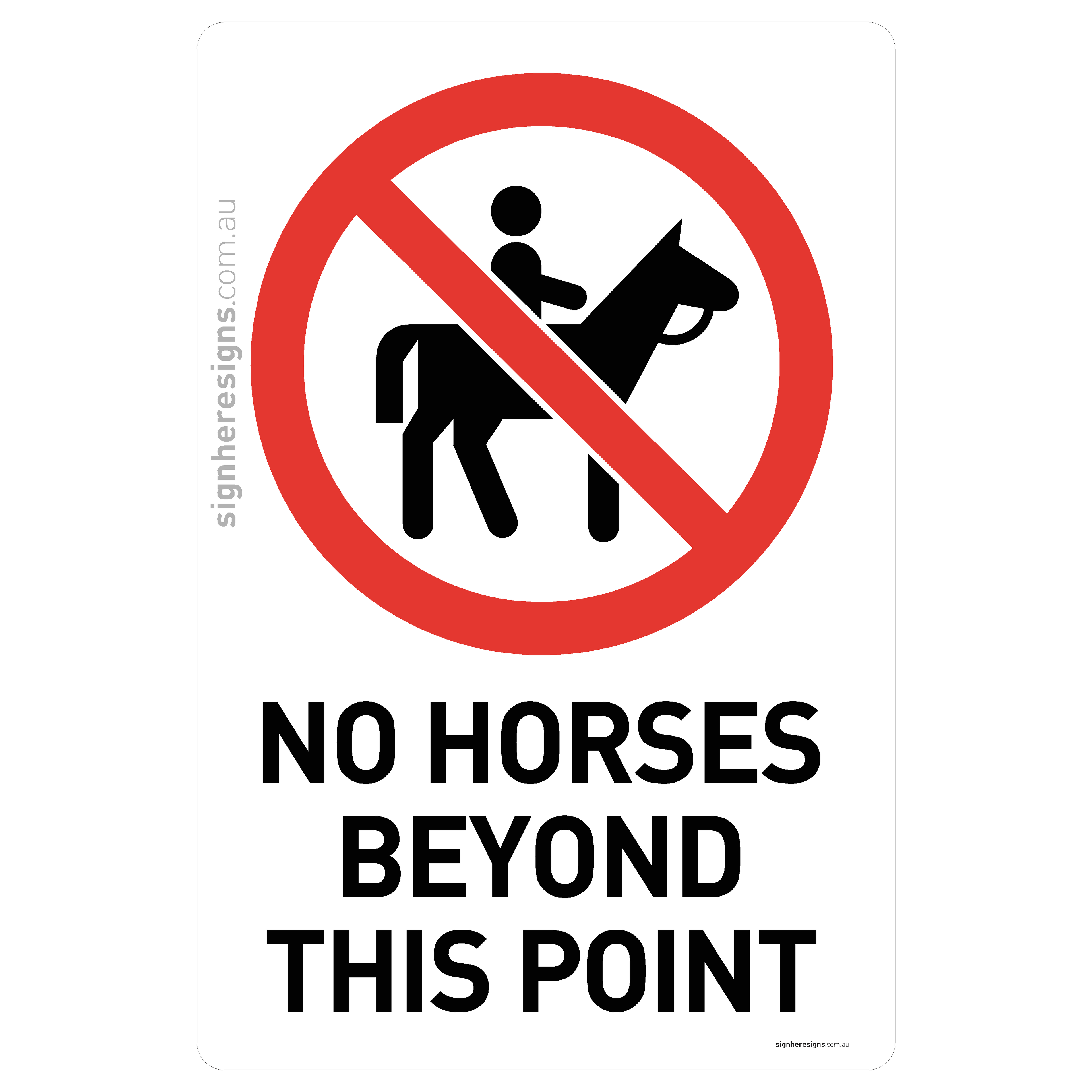 No Horses Beyond This Point