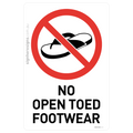 No Open Toed Footwear