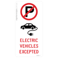 No Parking - Electric Vehicles Excepted