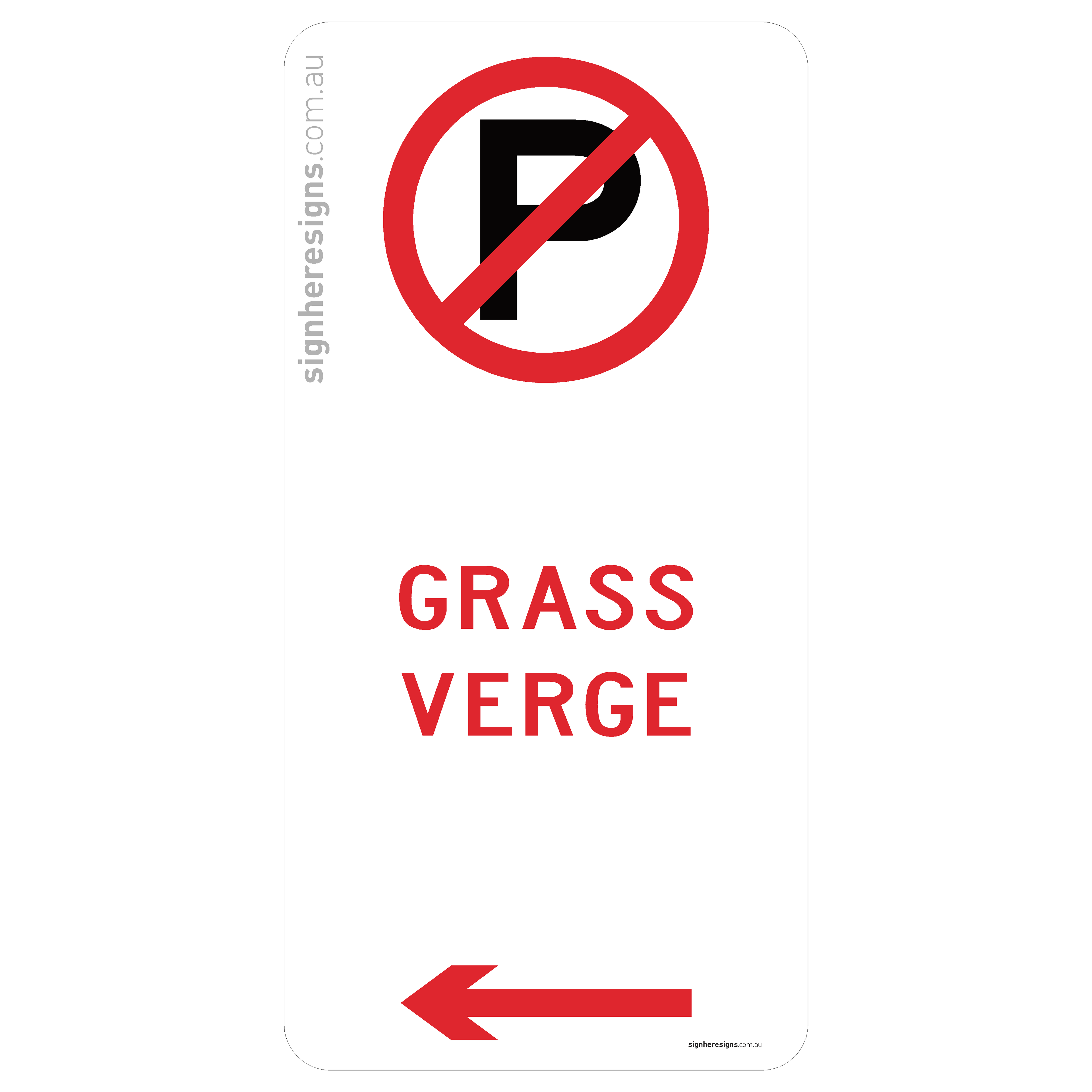 No Parking - Grass Verge