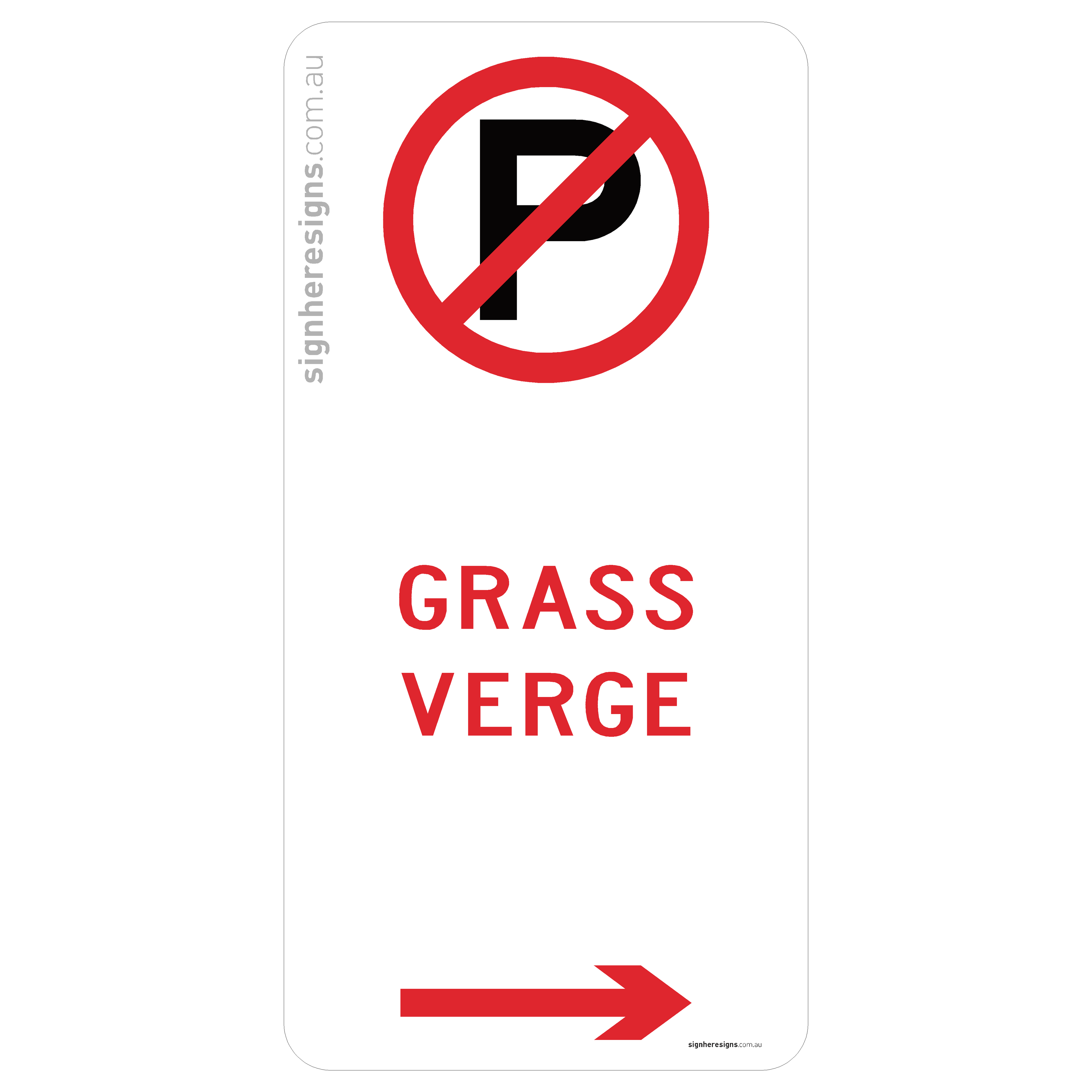 No Parking - Grass Verge