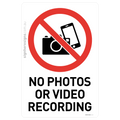 No Photos Or Video Recording