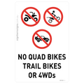No Quad Bikes Trail Bikes Or 4WDs