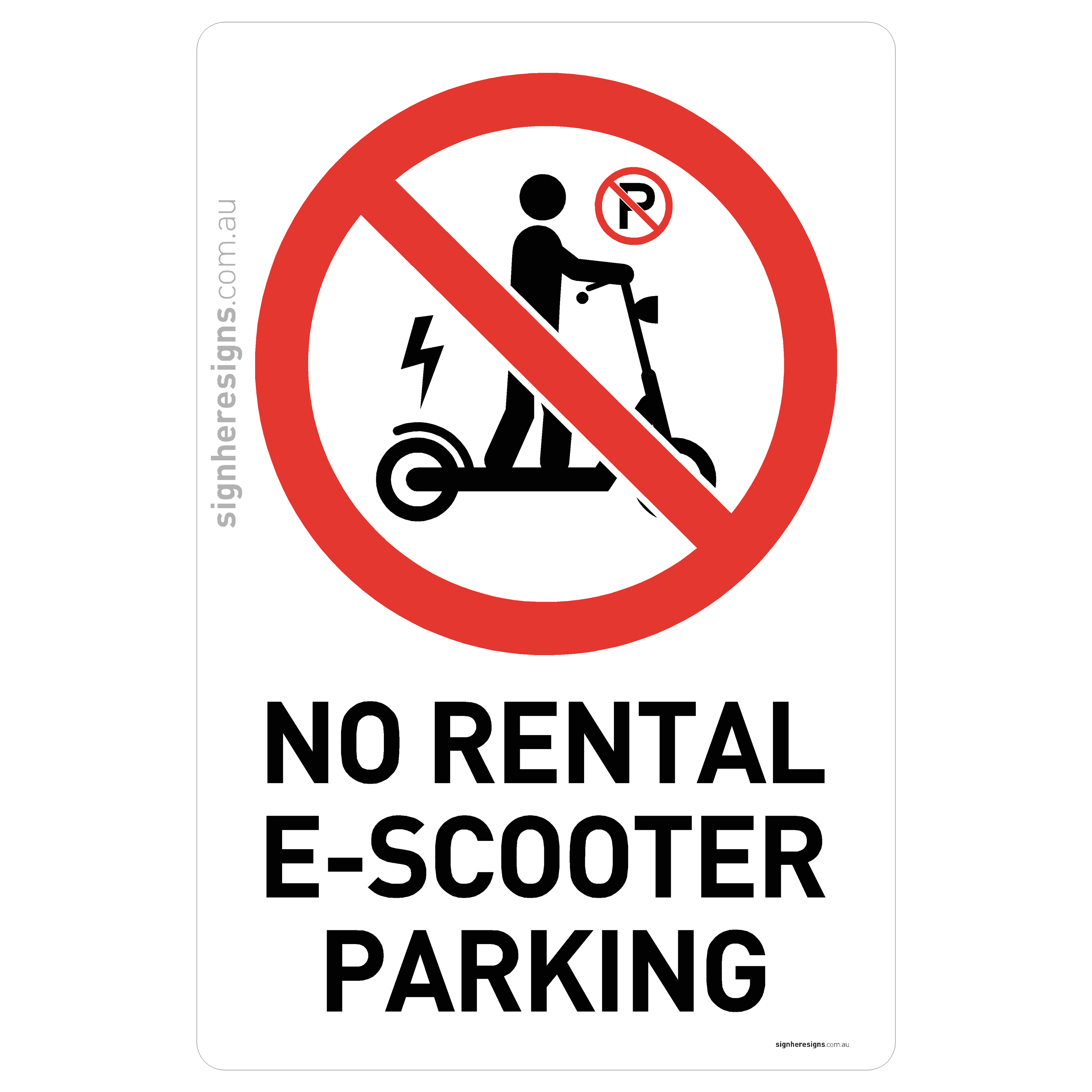 No Rental E-Scooter Parking