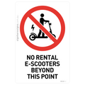 No Rental E-Scooters Beyond This Point